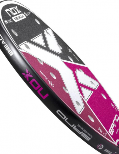 Pala de tenis playa Nox Sand Pink 2022 Pala de tenis playa Nox Sand Pink 2022